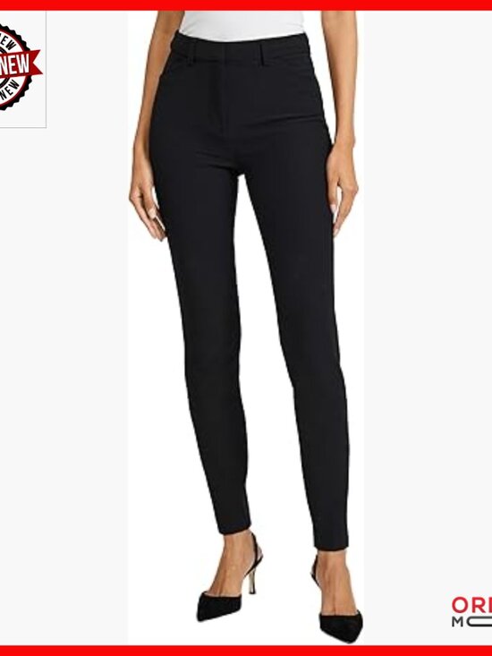 women's high waisted skinny dress pants High Waist Paperbag Skinny Dress Pants main image 0